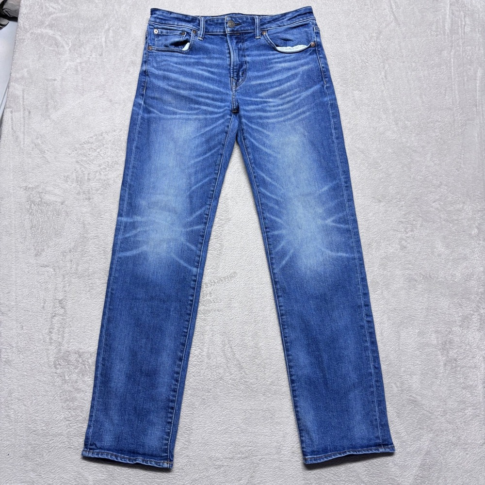 American Eagle Jeans Mens 33x34 5378 Blue Stretch EUC